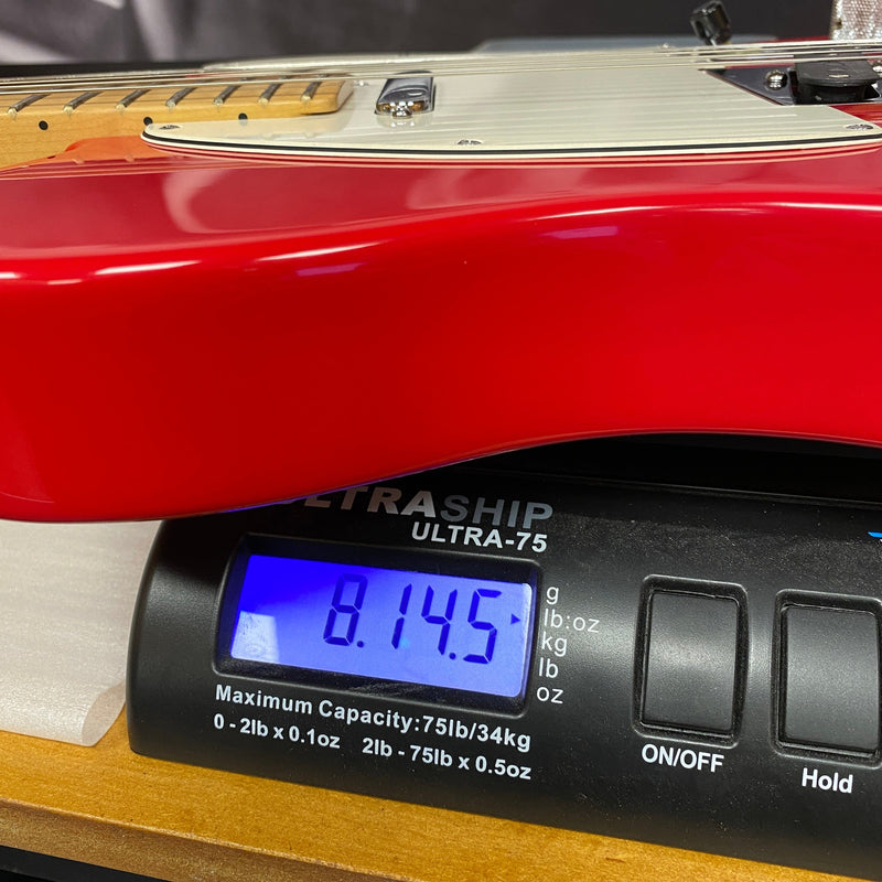 Second Hand Fender 2000 American Series Tele Maple Hot Rod Red inc Case