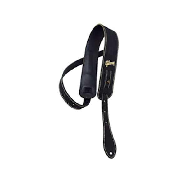 Gibson The Nubuck Black Leather Guitar Strap