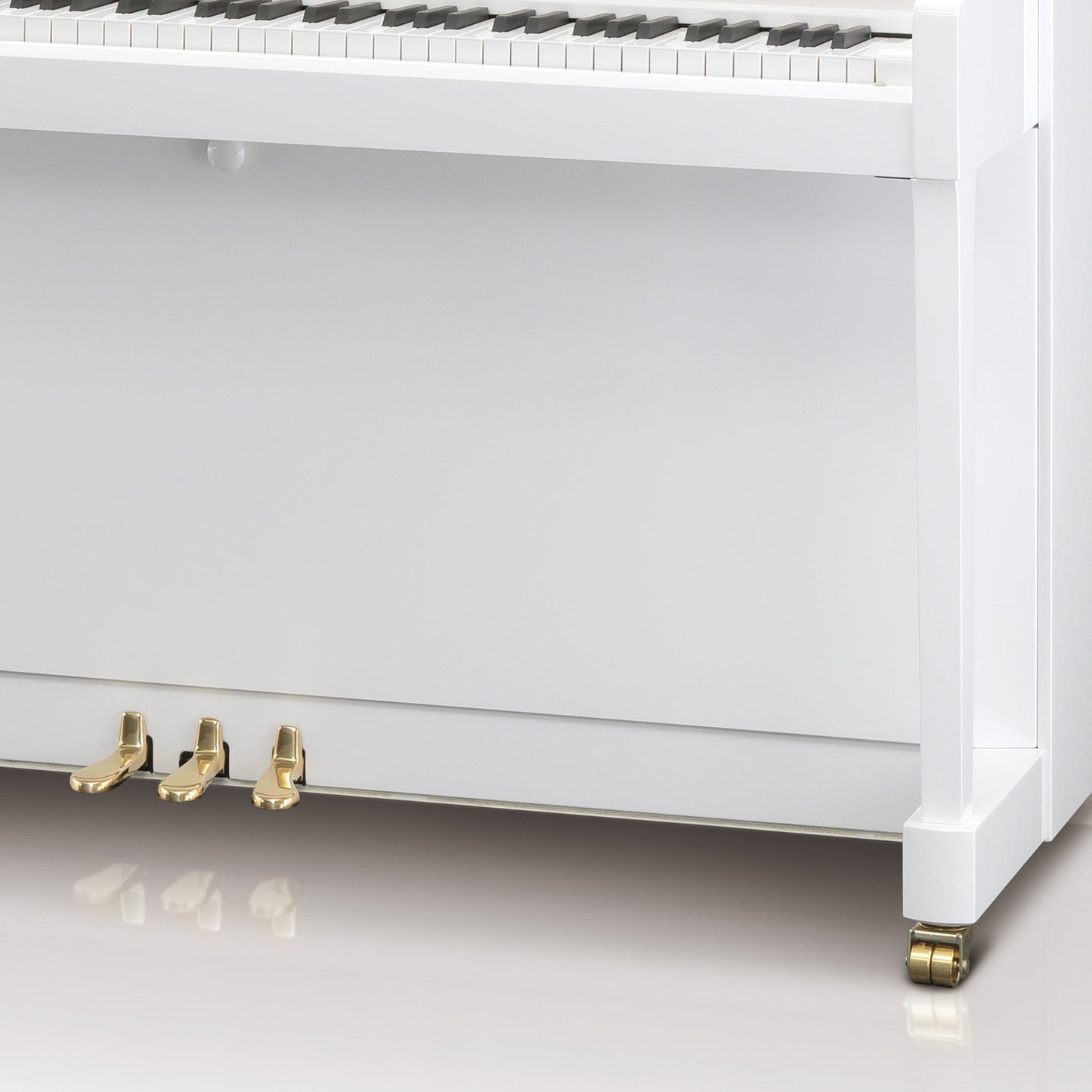 Kawai K300 Upright Piano; Snow White Polished