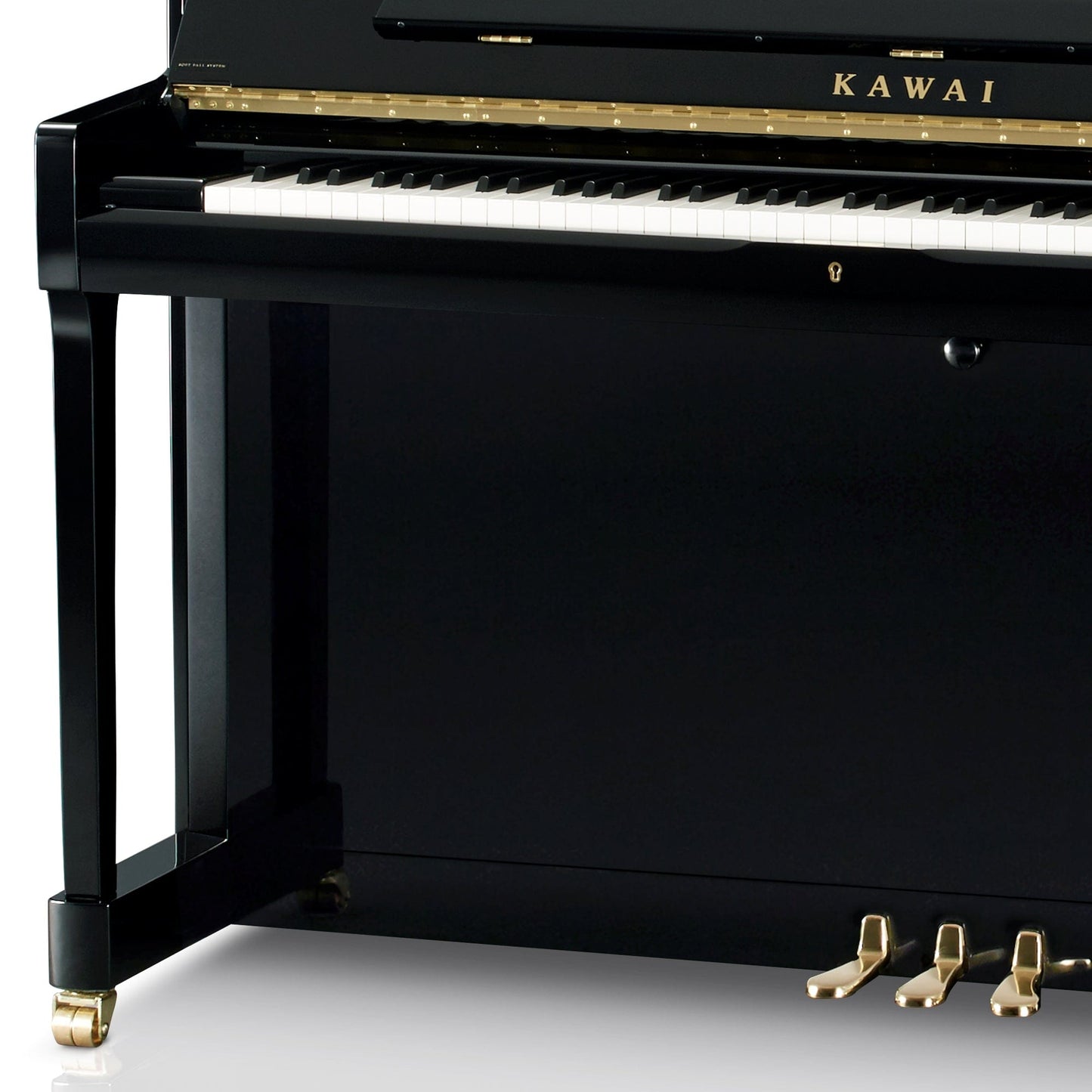 Kawai K500 Upright Piano; Polished Ebony