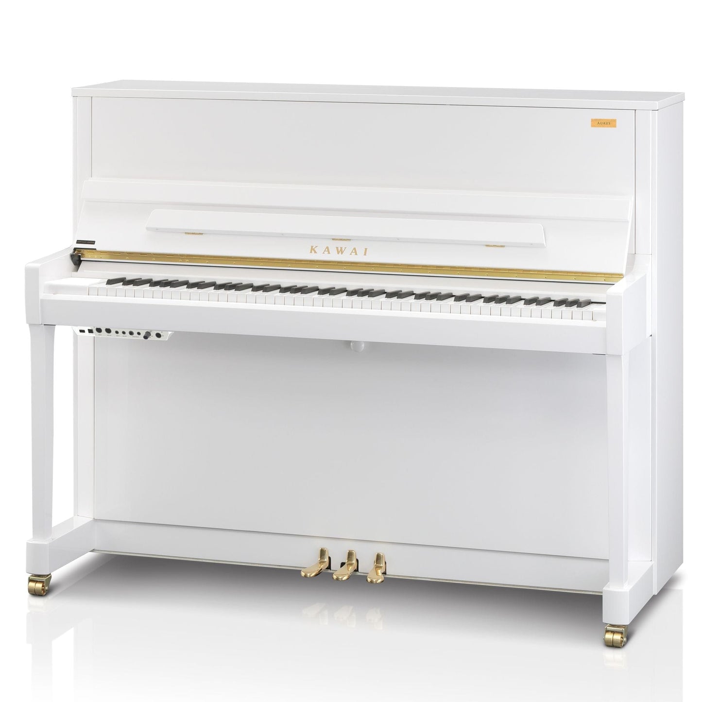 Kawai K200 ATX4 Anytime Silent Silent Upright Piano; Polished White