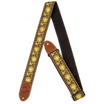 Gretsch G Brand Yellow Orange Brown End Guitar Strap