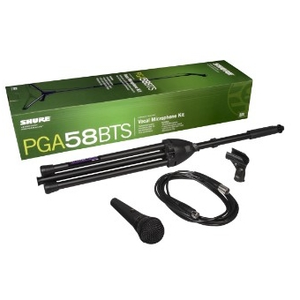 Shure PGA58BTS PGA Series Microphone and Stand Package