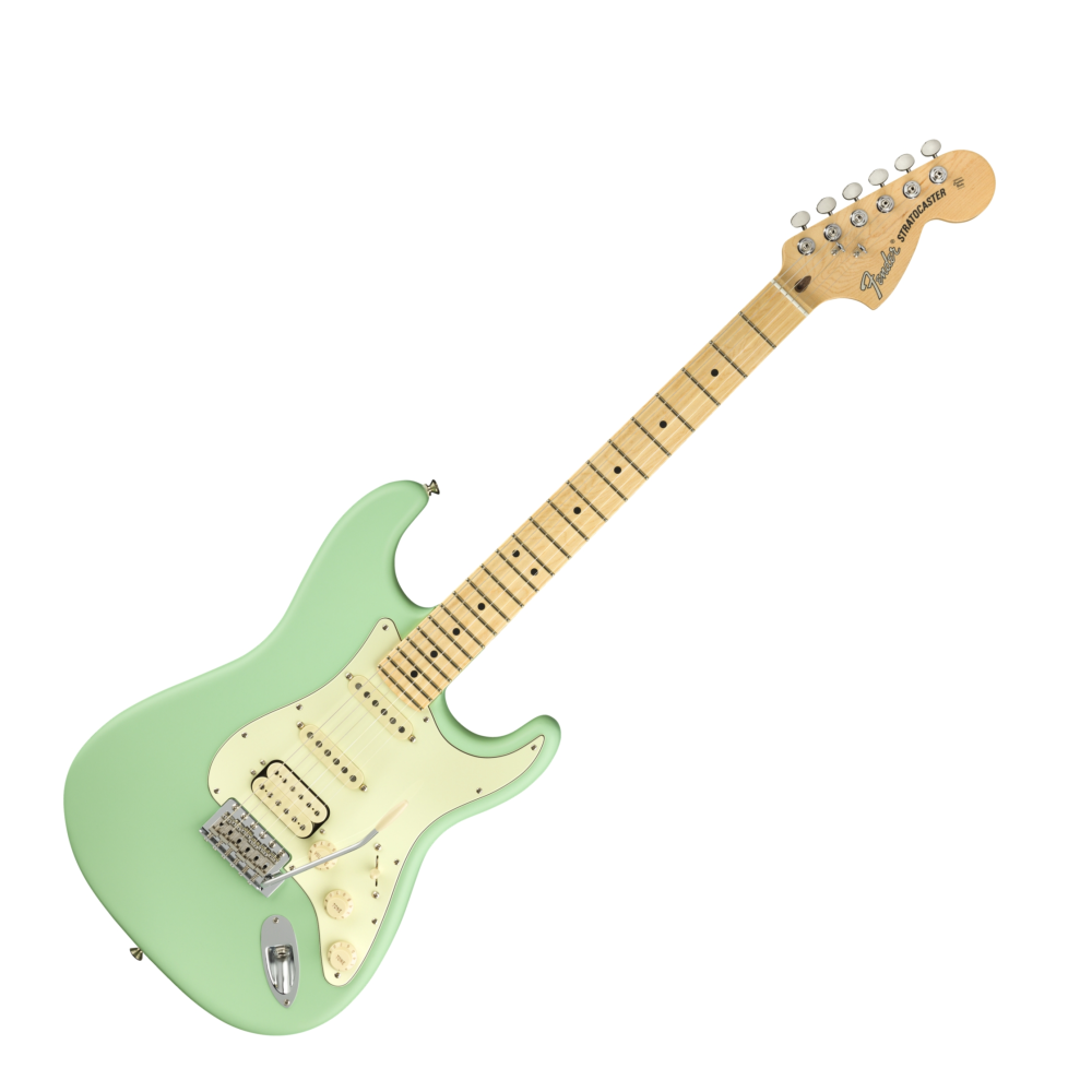 Fender American Performer Strat HSS Maple Satin Surf Green Guitar
