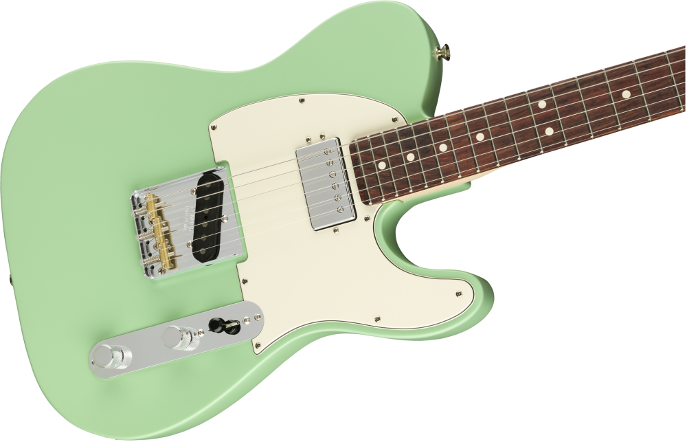 Fender American Performer Tele Hum RW Satin Sea Foam Green Guitar