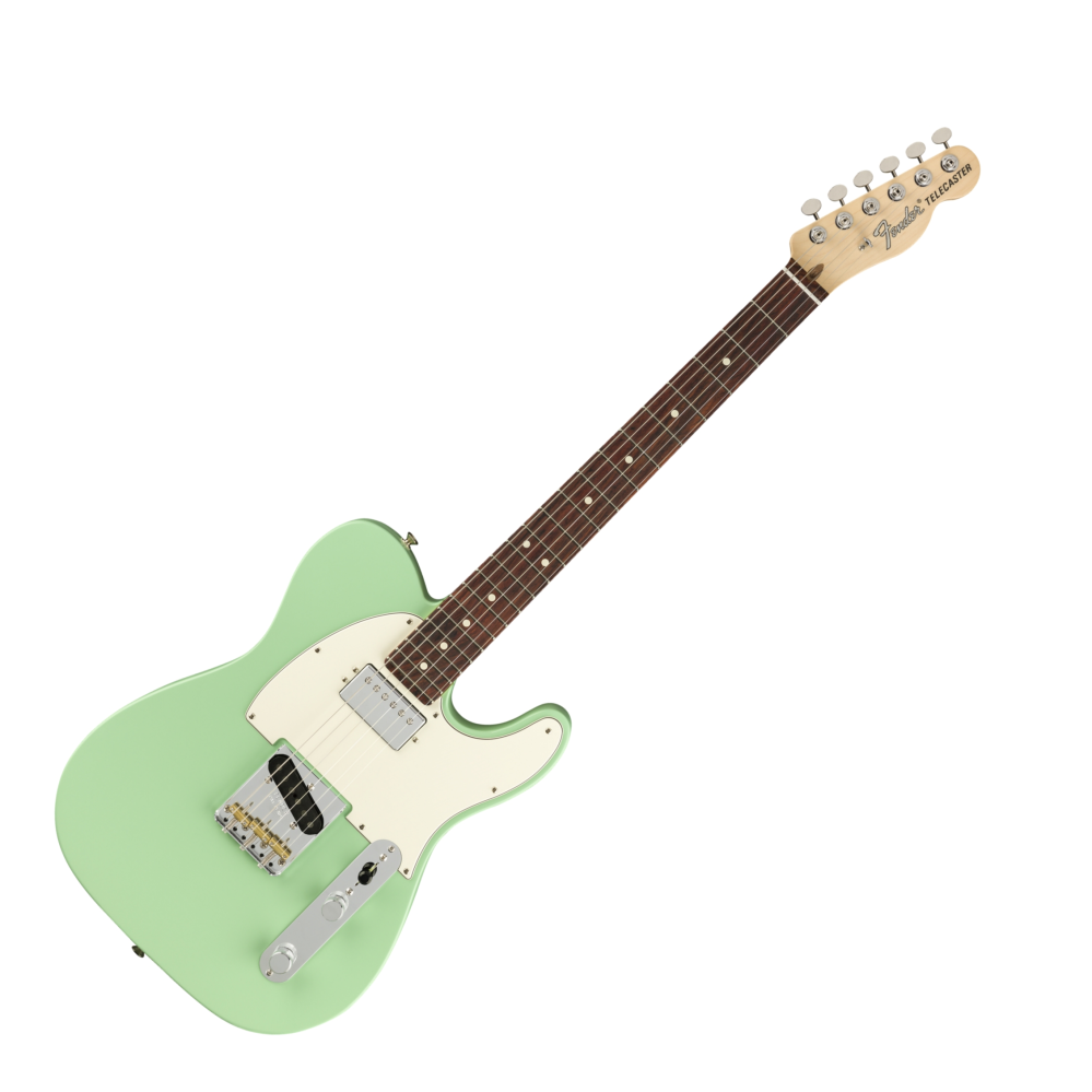Fender American Performer Tele Hum RW Satin Sea Foam Green Guitar