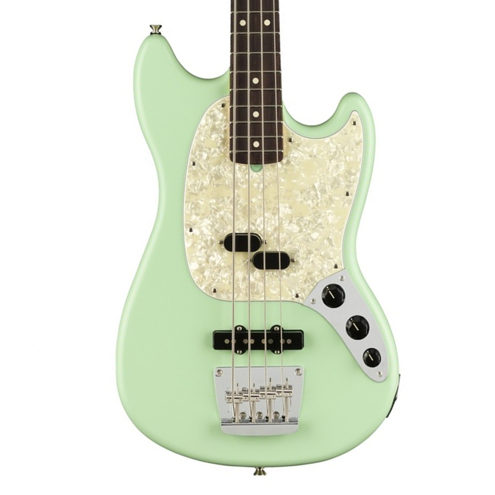 Fender American Performer Mustang Bass RW Satin Surf Green