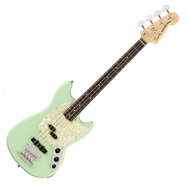 Fender American Performer Mustang Bass RW Satin Surf Green