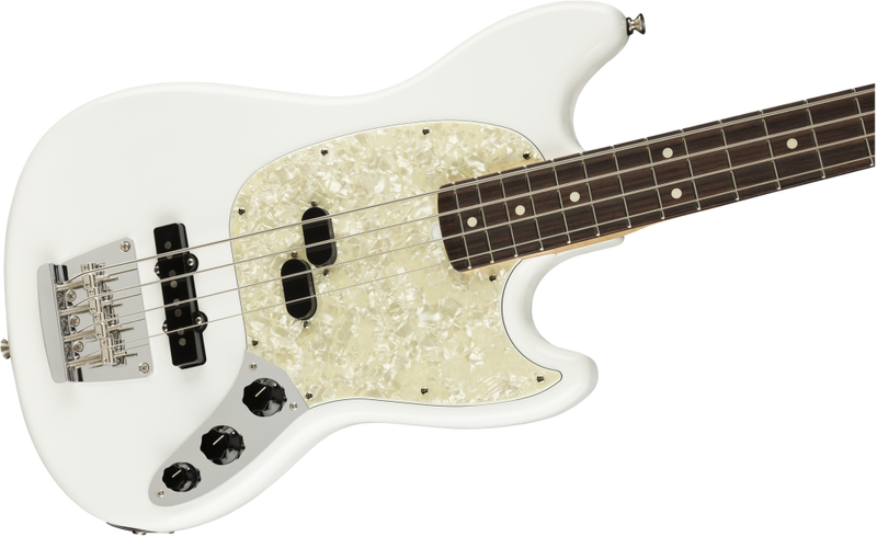 Fender American Performer Mustang Bass RW Arctic White