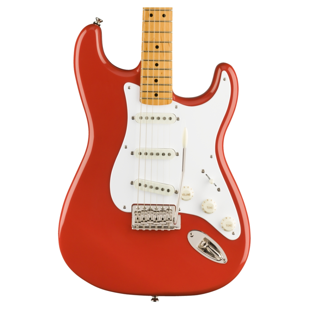 Squier Classic Vibe 50s Strat Maple Fiesta Red Guitar | Bonners Music