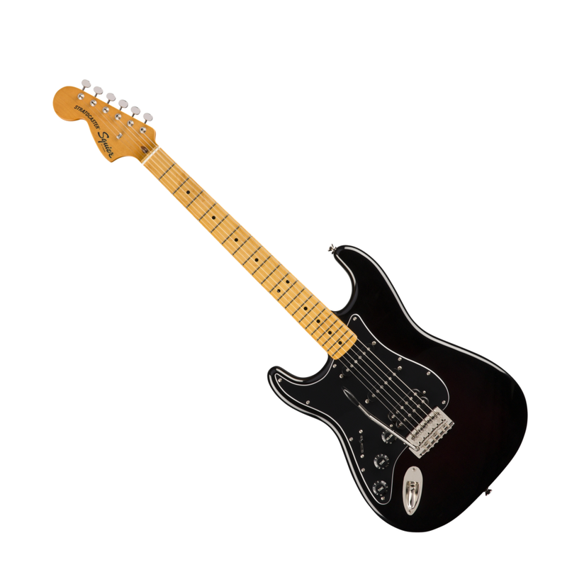 Squier Classic Vibe 70s Strat HSS Left Hand Maple Black Guitar