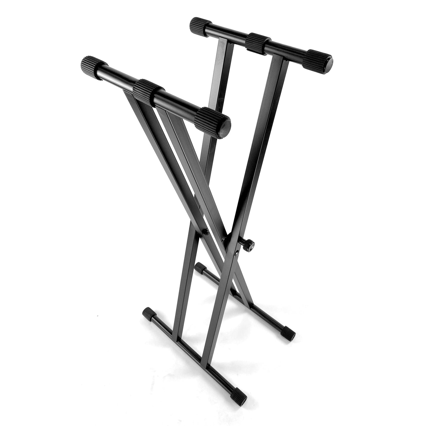 Keyboard Stand Deluxe Welded Double Braced X-Frame by Taurus Stands; Black KXWD01B