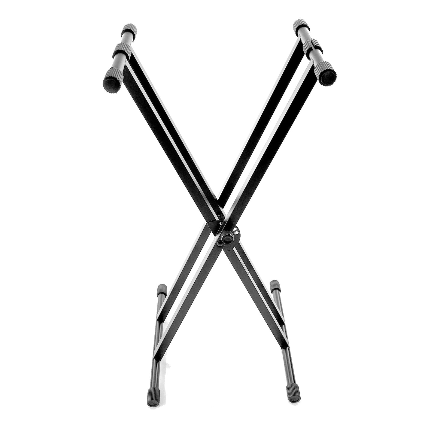 Keyboard Stand Deluxe Welded Double Braced X-Frame by Taurus Stands; Black KXWD01B