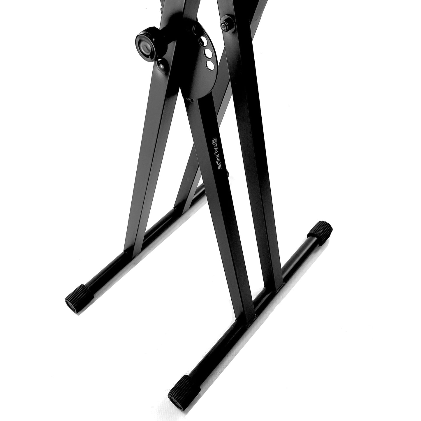 Keyboard Stand Deluxe Welded Double Braced X-Frame by Taurus Stands; Black KXWD01B