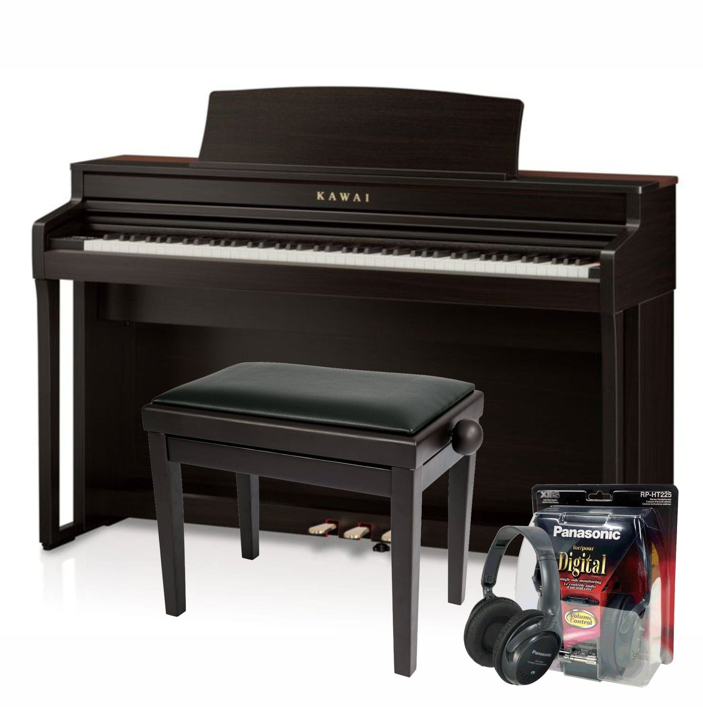 Kawai CA501 Rosewood Digital Piano Value Package