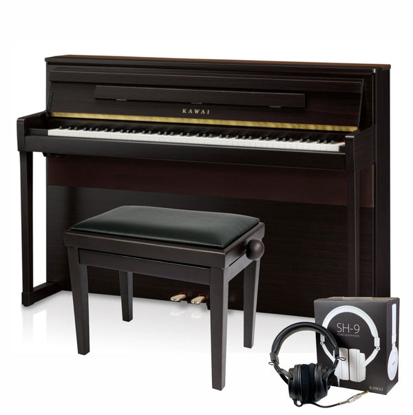 Kawai CA99 Rosewood with Piano Stool & Kawai SH9 Headphones | Free Delivery & Installation