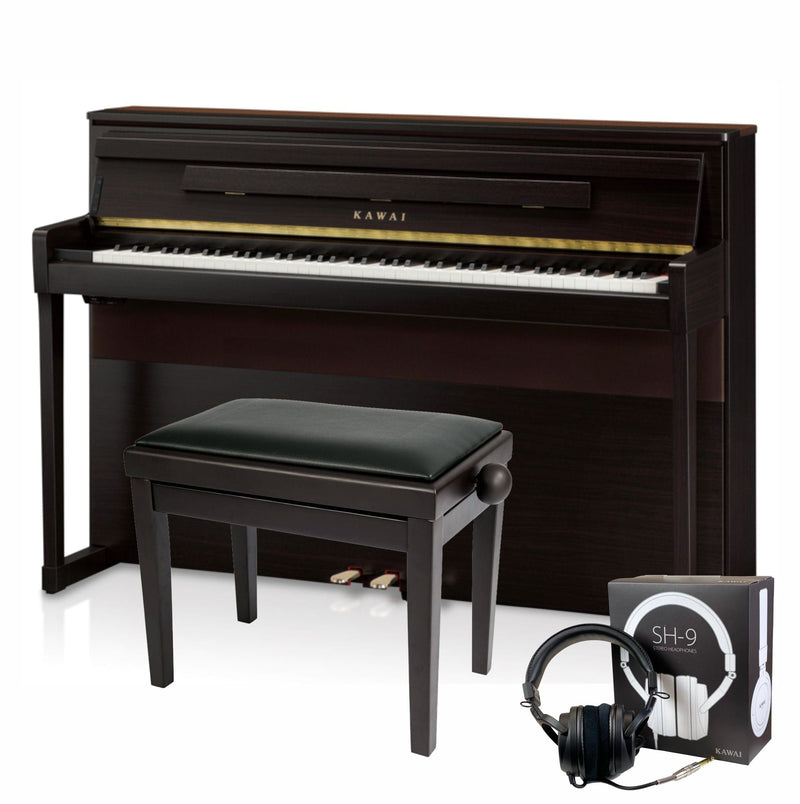 Kawai CA99 Rosewood with Piano Stool & Kawai SH9 Headphones | Free Delivery & Installation
