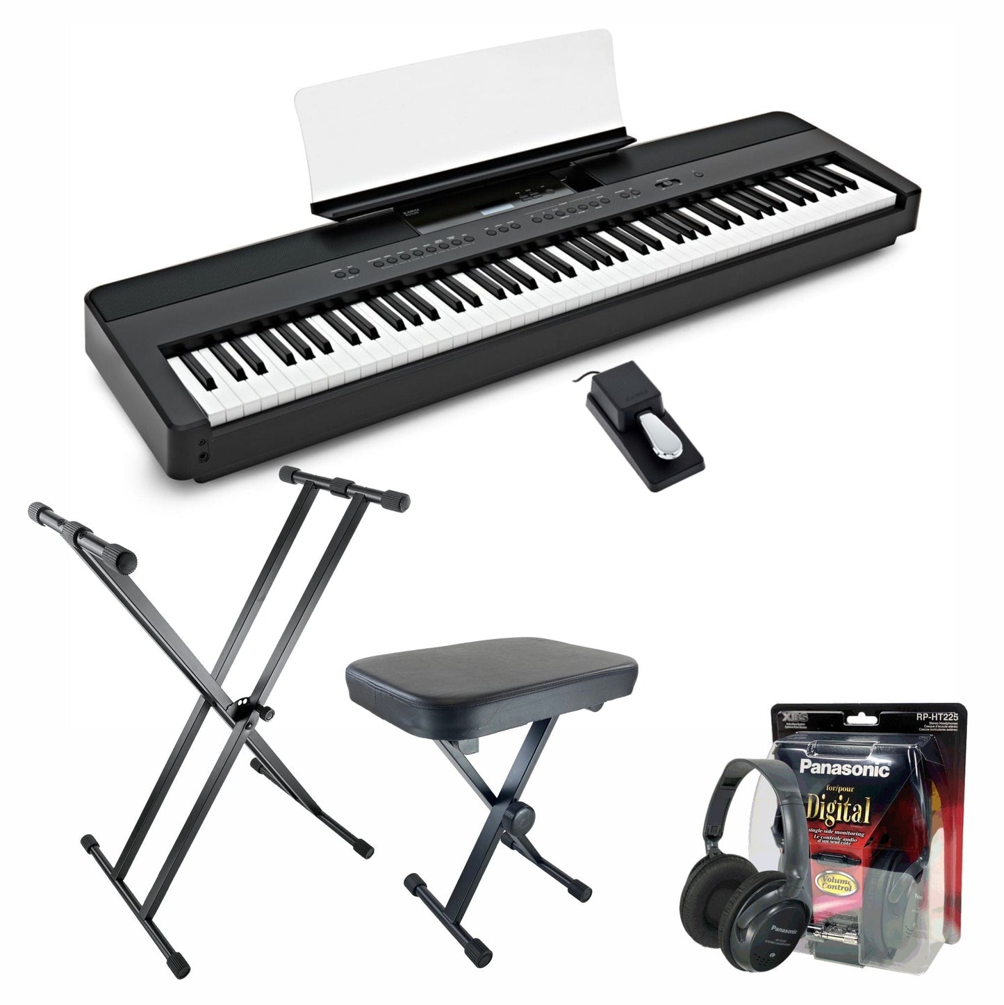 Kawai ES520 Digital Piano; Black Value Package