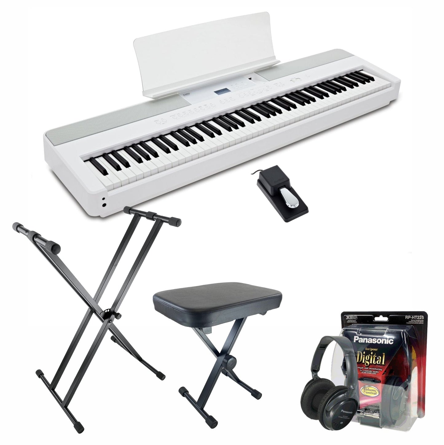 Kawai ES520 Digital Piano; White Value Package