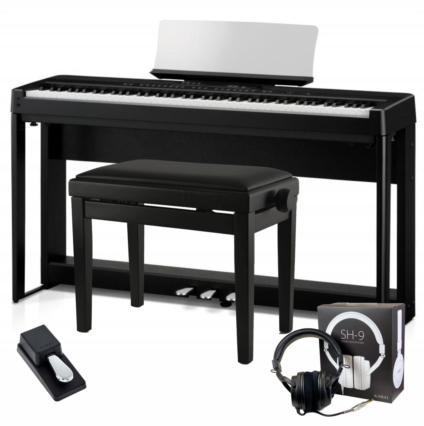 Kawai ES520 Digital Piano; Black Elite Package