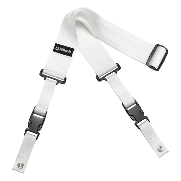 DiMarzio DD2200W ClipLok Quick Release White Guitar Strap