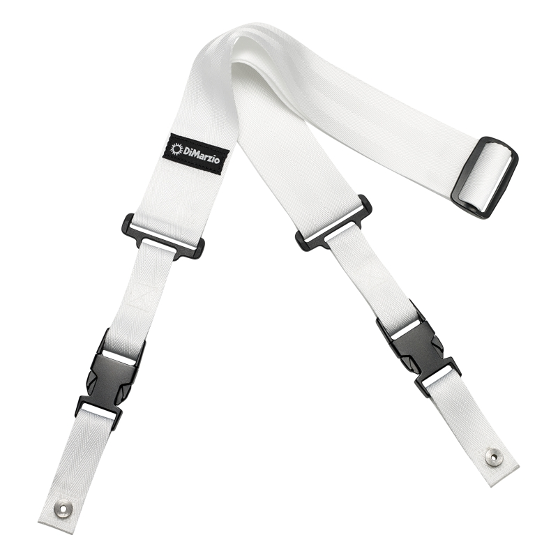 DiMarzio DD2200W ClipLok Quick Release White Guitar Strap