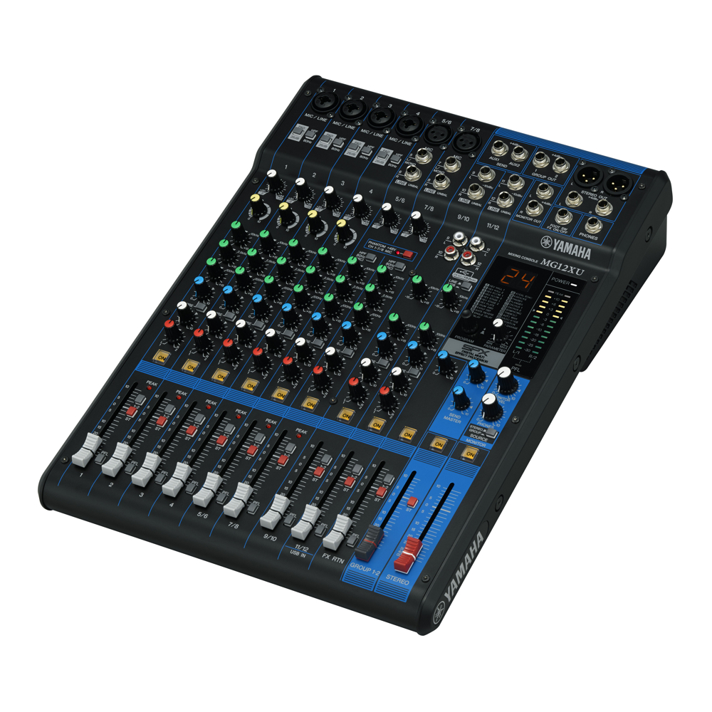 Yamaha MG12XU Mixer; 12 Inputs USB & FX