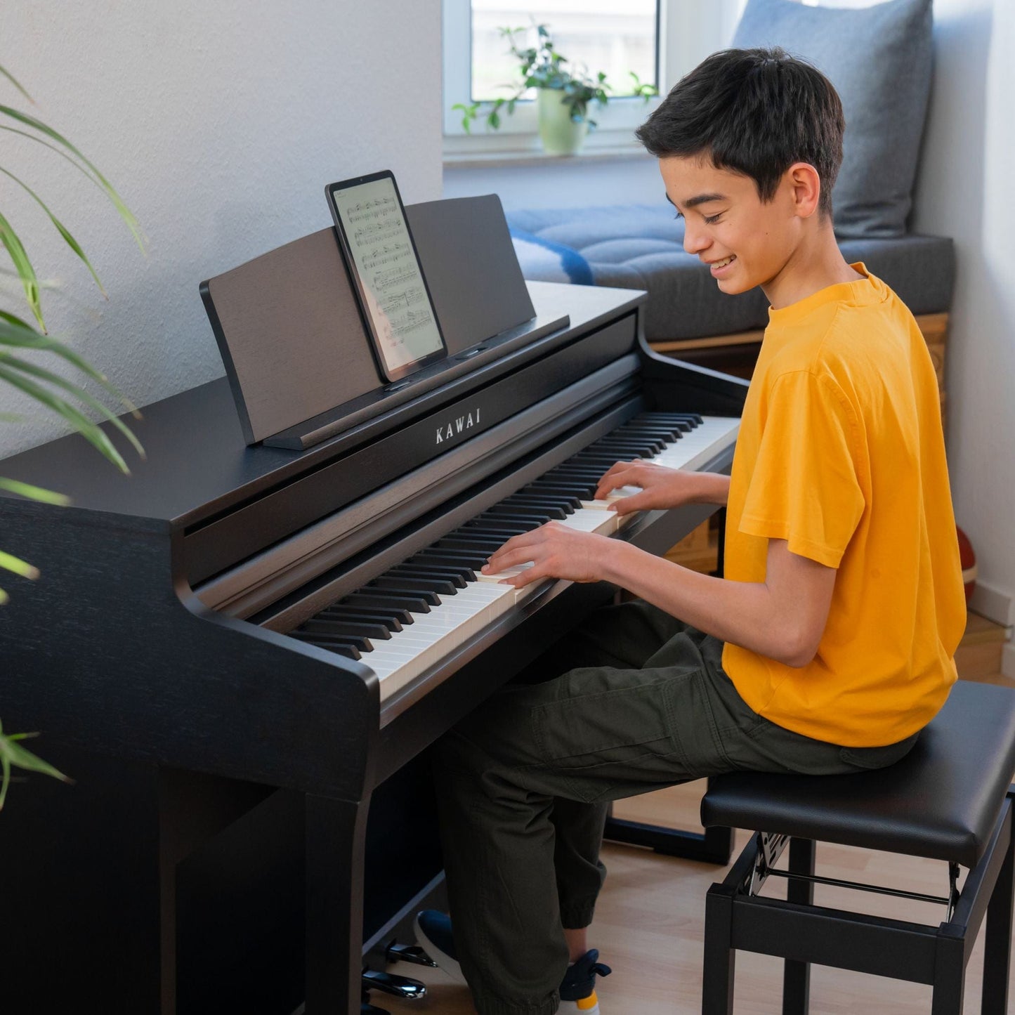 Kawai CA401 Rosewood with Piano Stool & Kawai SH9 Headphones