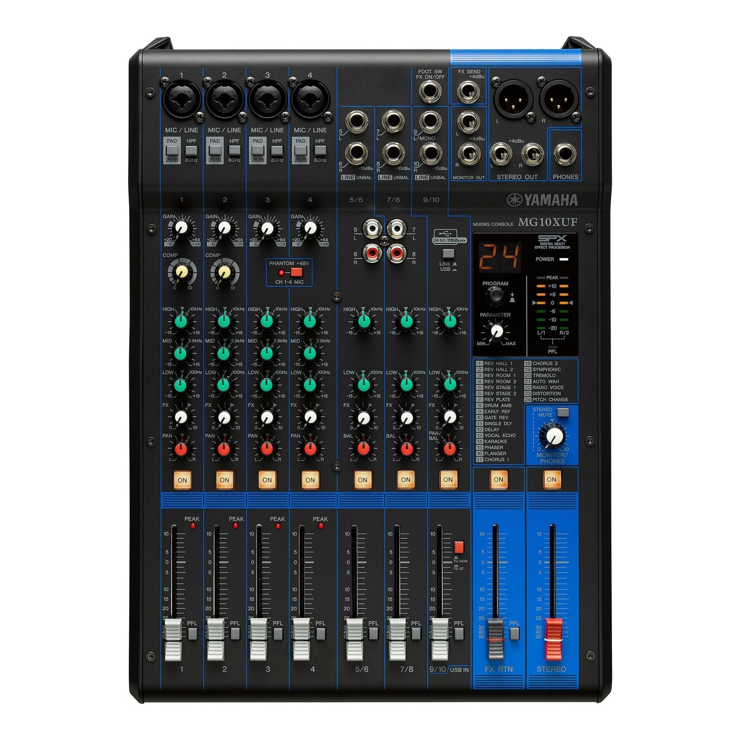 Yamaha MG10XUF 10 Channel Mixing Desk With Faders