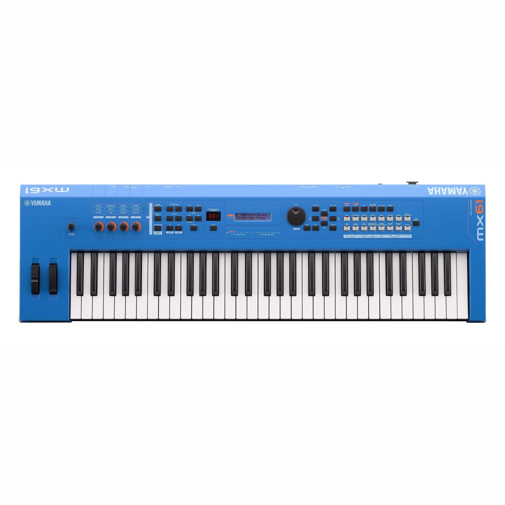 Yamaha MX61 V2 Music Synthesizer; Blue