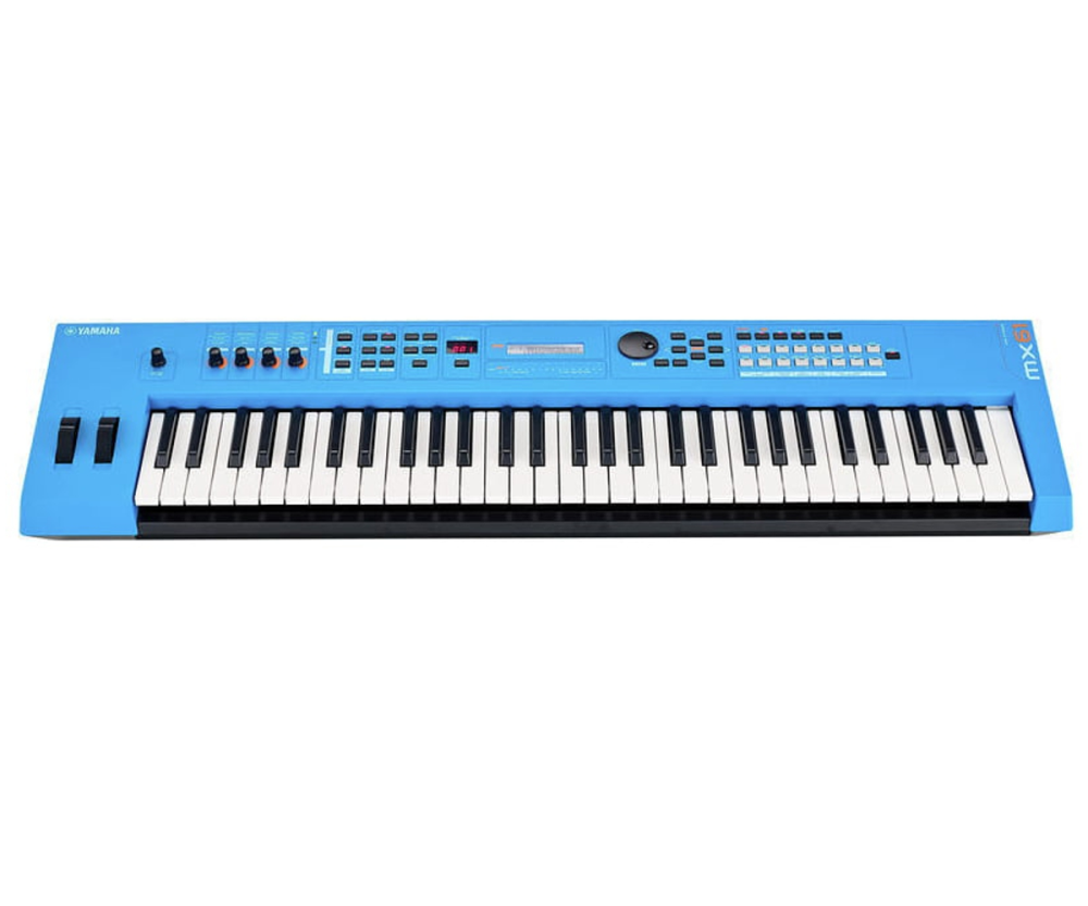 Yamaha MX61 V2 Music Synthesizer; Blue