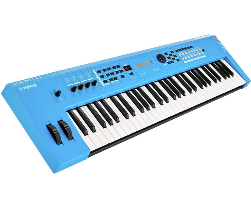 Yamaha MX61 V2 Music Synthesizer; Blue