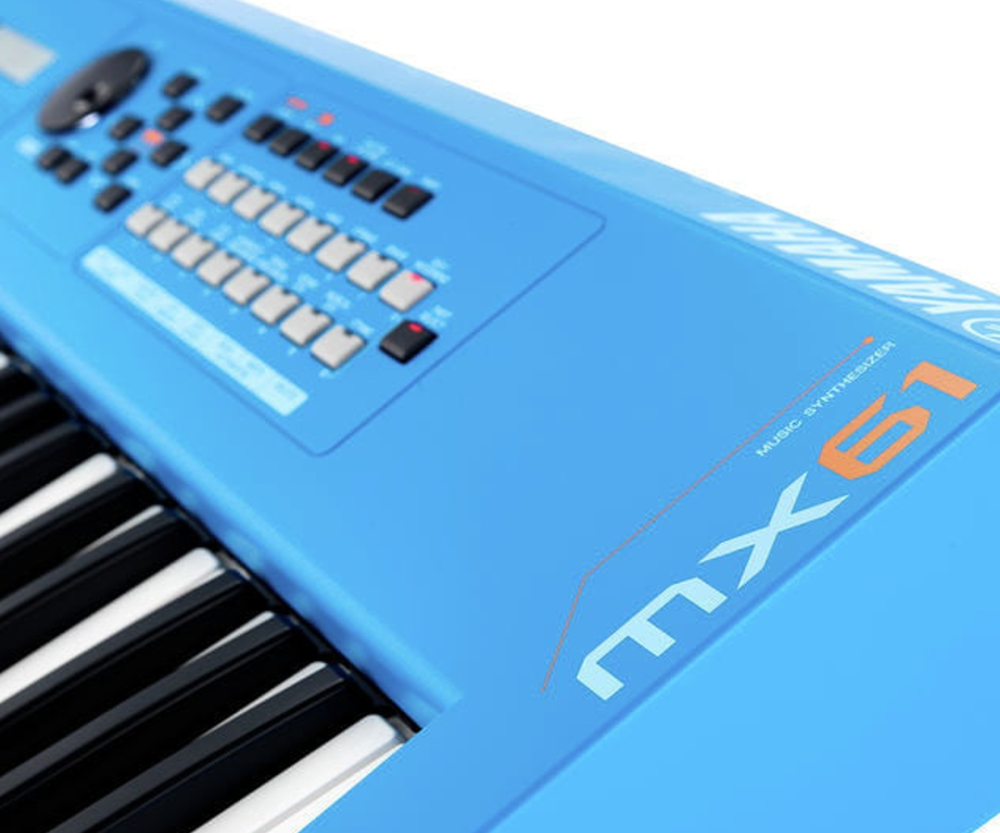 Yamaha MX61 V2 Music Synthesizer; Blue