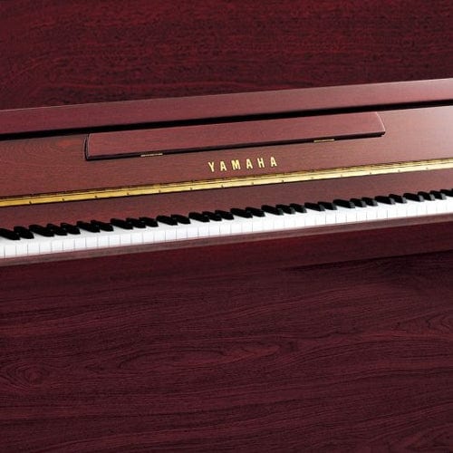 Yamaha B2 Upright Piano; Polished Mahogany