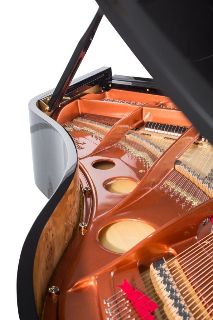 Feurich 179 Dynamic II Grand Piano; Polished Walnut