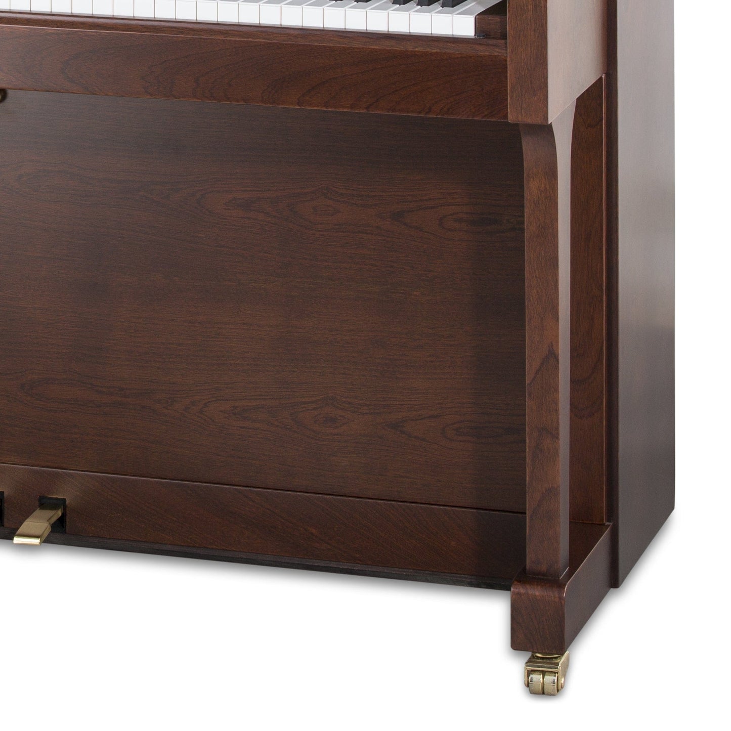 Feurich 122 Universal Upright Piano; Walnut Satin