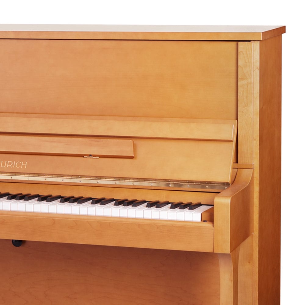 Feurich 122 Universal Upright Piano; Cherry Satin