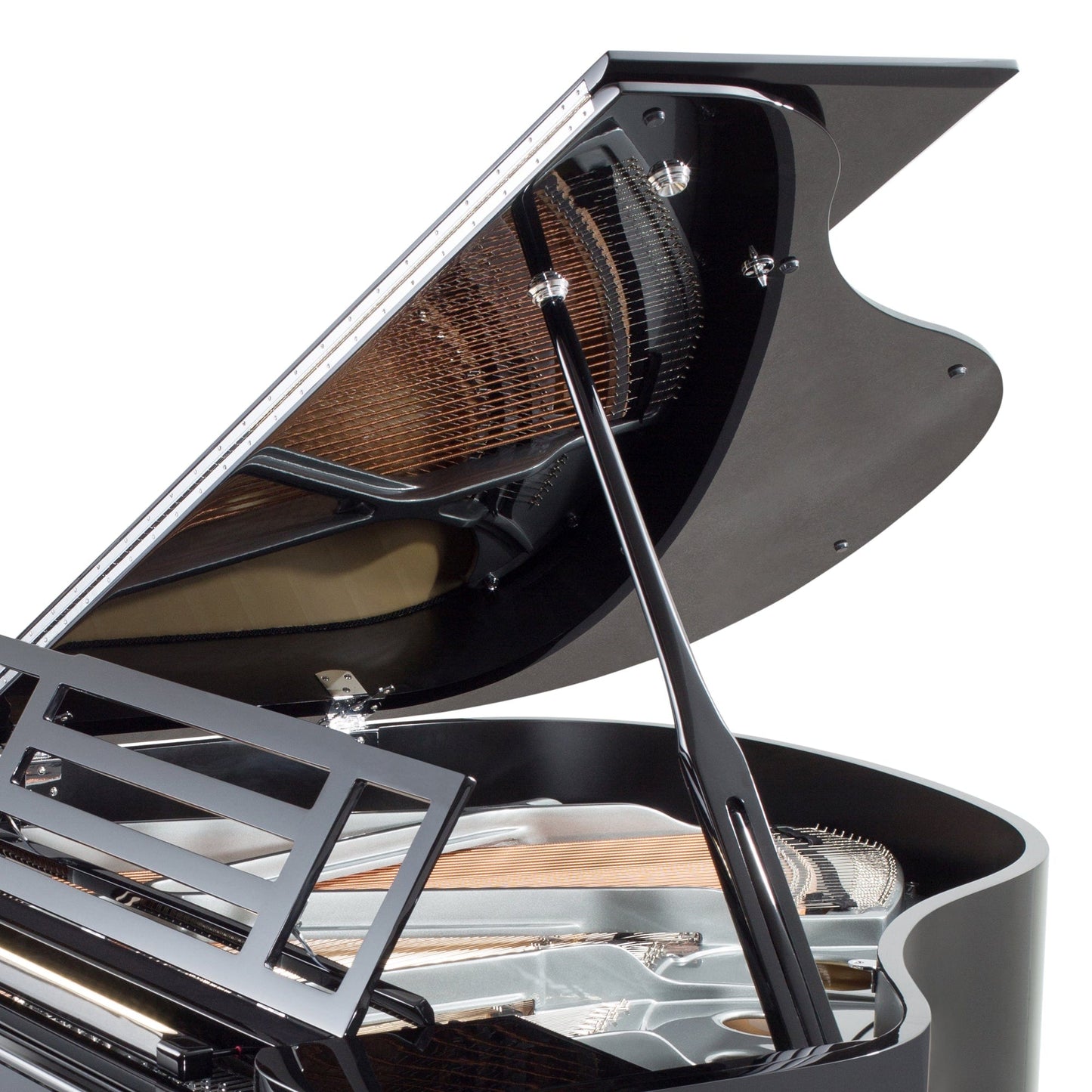 Feurich 162 Dynamic I Grand Piano; Polished Black With Chrome Fittings