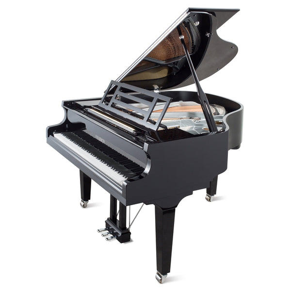 Feurich 162 Dynamic I Grand Piano; Polished Black With Chrome Fittings