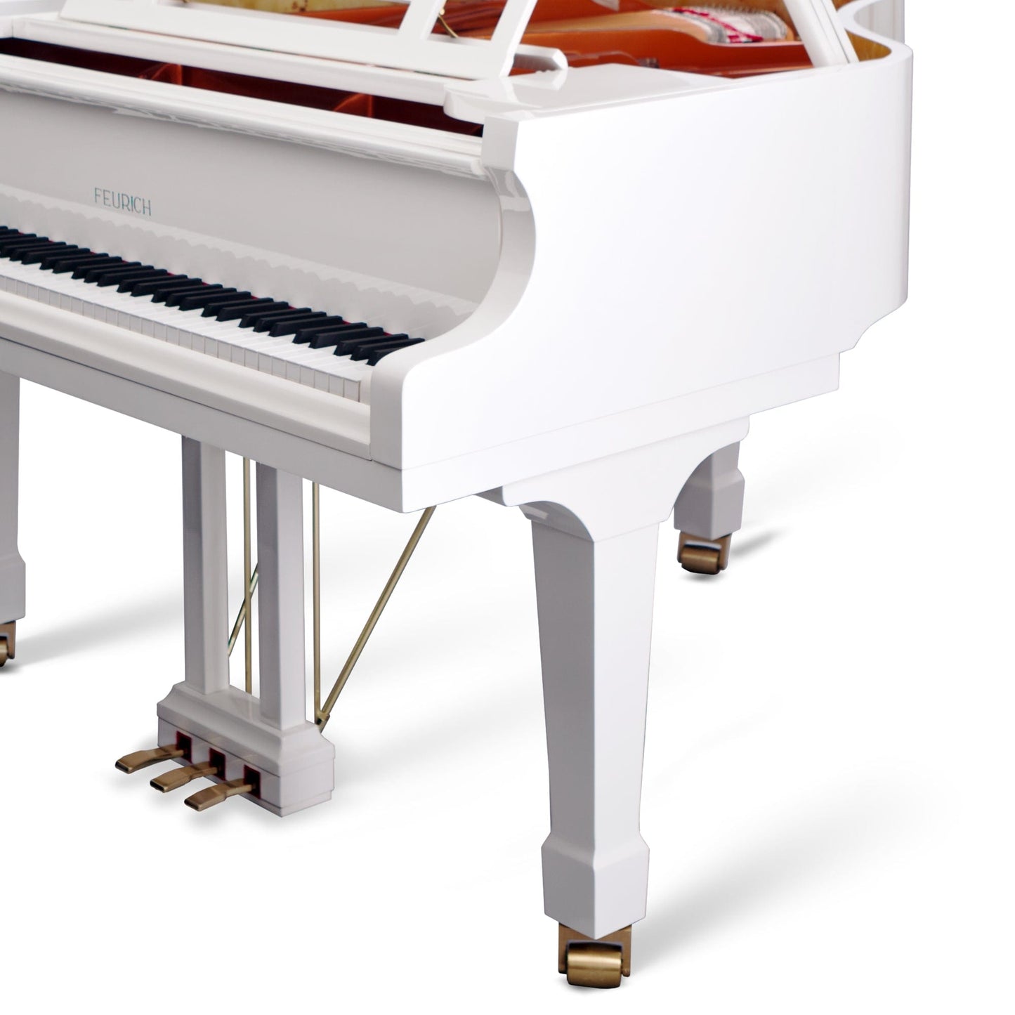 Feurich 162 Dynamic I Grand Piano; Polished White