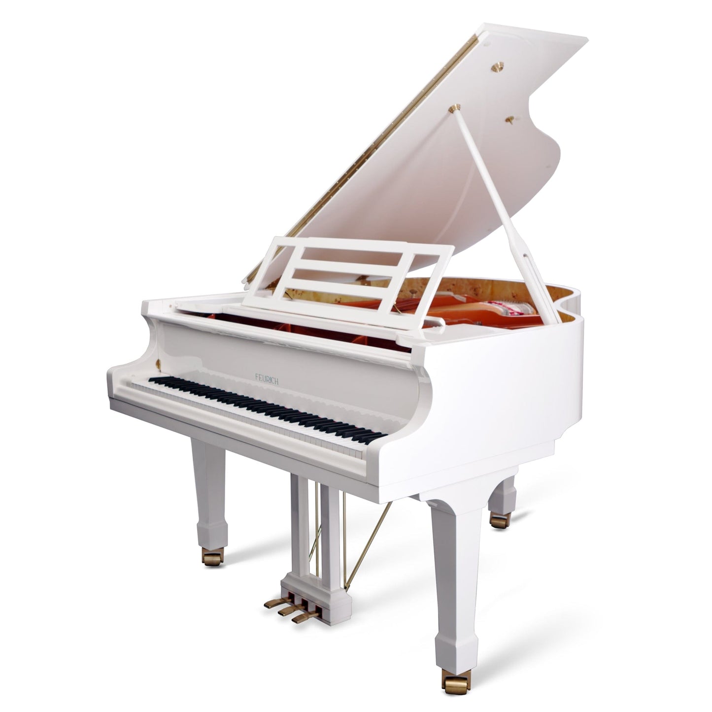 Feurich 162 Dynamic I Grand Piano; Polished White