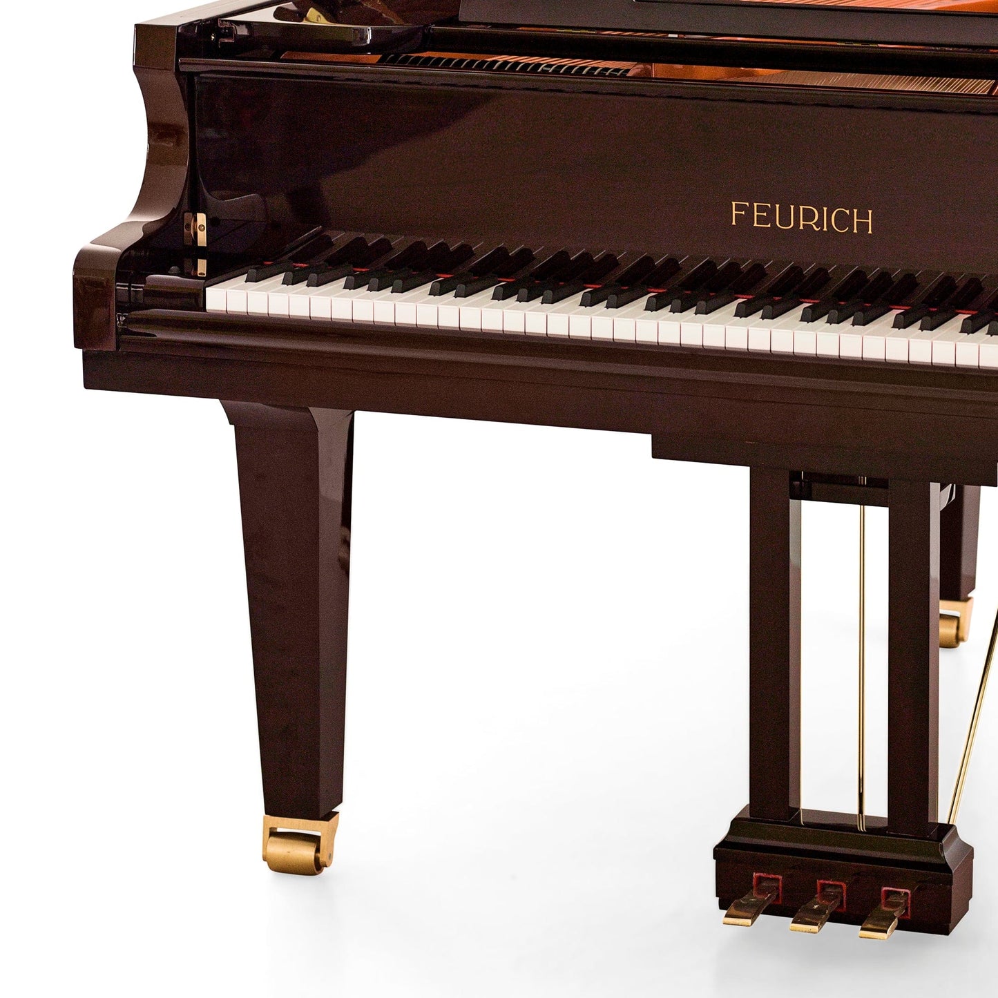 Feurich 162 Dynamic I Grand Piano; Polished Bordeaux