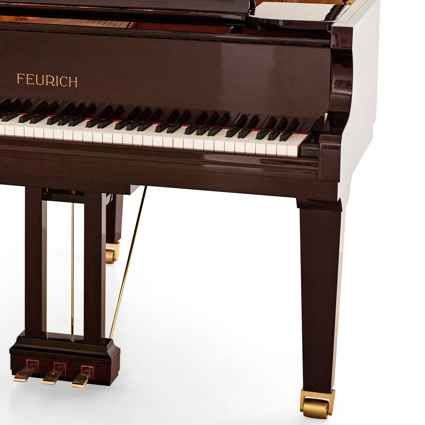 Feurich 162 Dynamic I Grand Piano; Polished Bordeaux