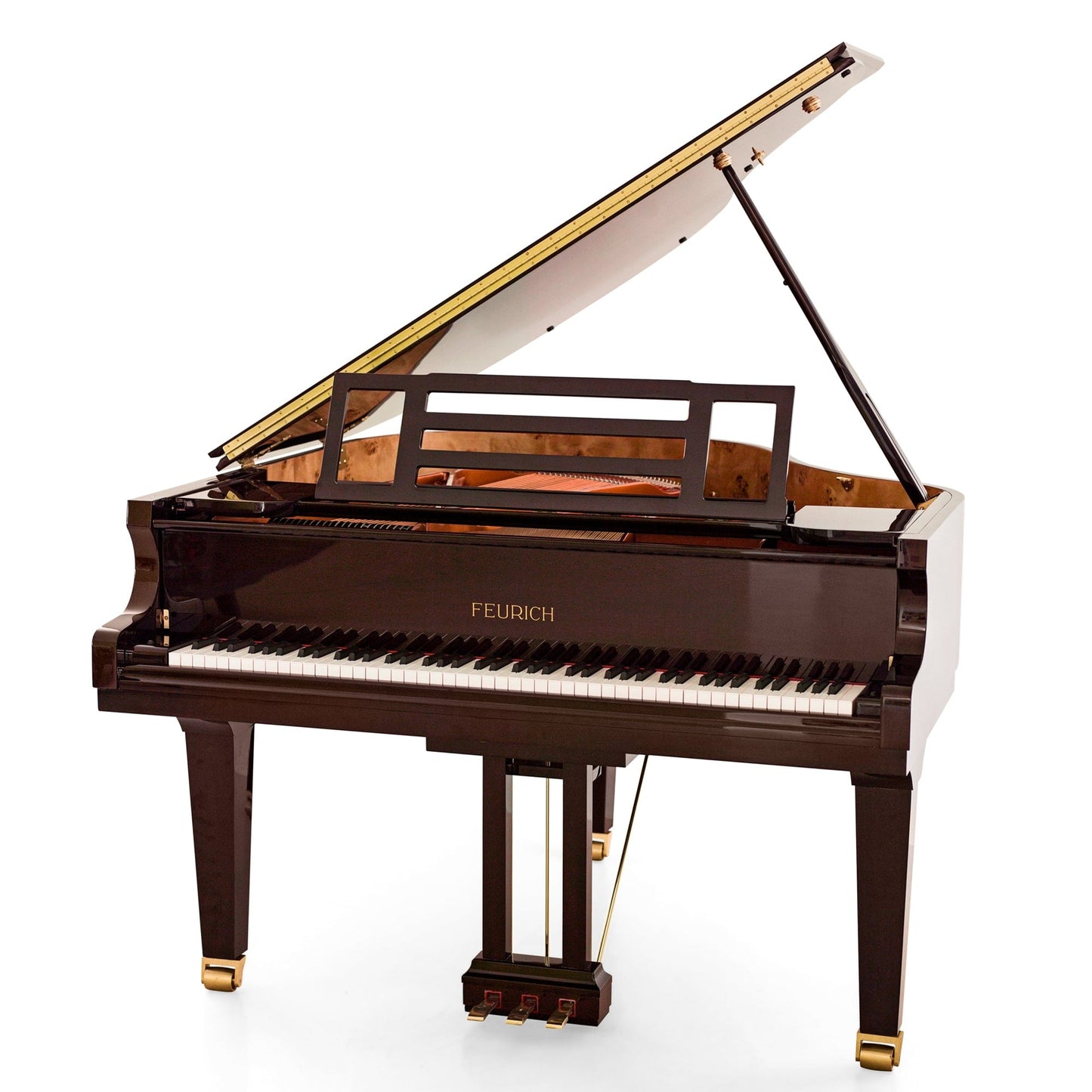 Feurich 162 Dynamic I Grand Piano; Polished Bordeaux