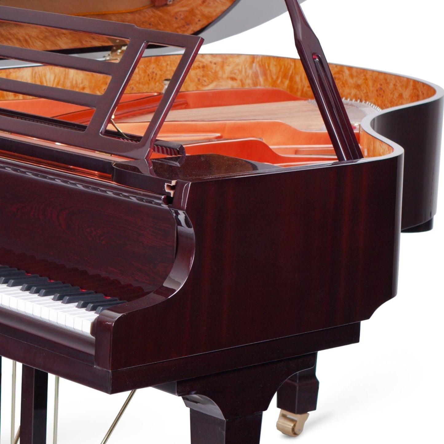 Feurich 179 Dynamic II Grand Piano; Polished Bordeaux