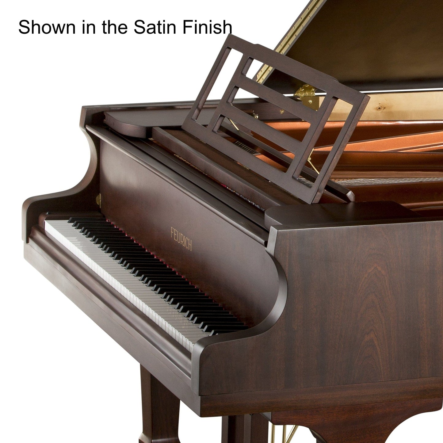 Feurich 179 Dynamic II Grand Piano; Polished Walnut