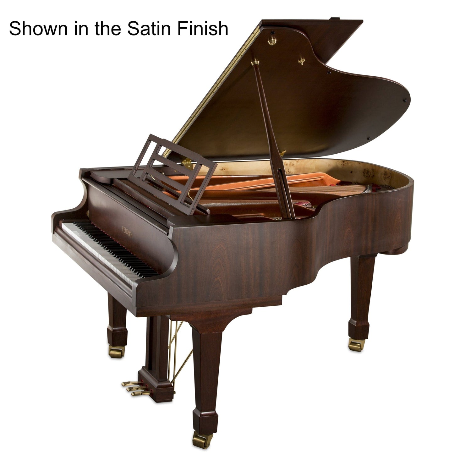 Feurich 179 Dynamic II Grand Piano; Polished Walnut