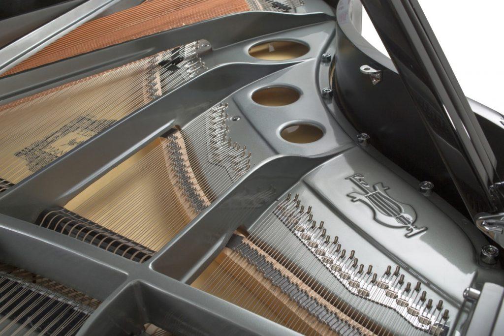 Feurich 179 Dynamic II Grand Piano; Polished Black With Silver Fittings