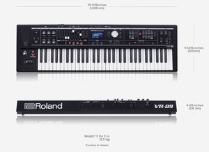 Roland VR09B 61 Note Black V-Combo Keyboard