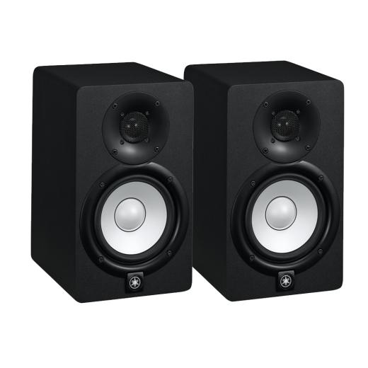 Yamaha HS5 Studio Monitor Speakers Pair; Black With FREE Jack Cables & TW-E3B Earbuds Offer
